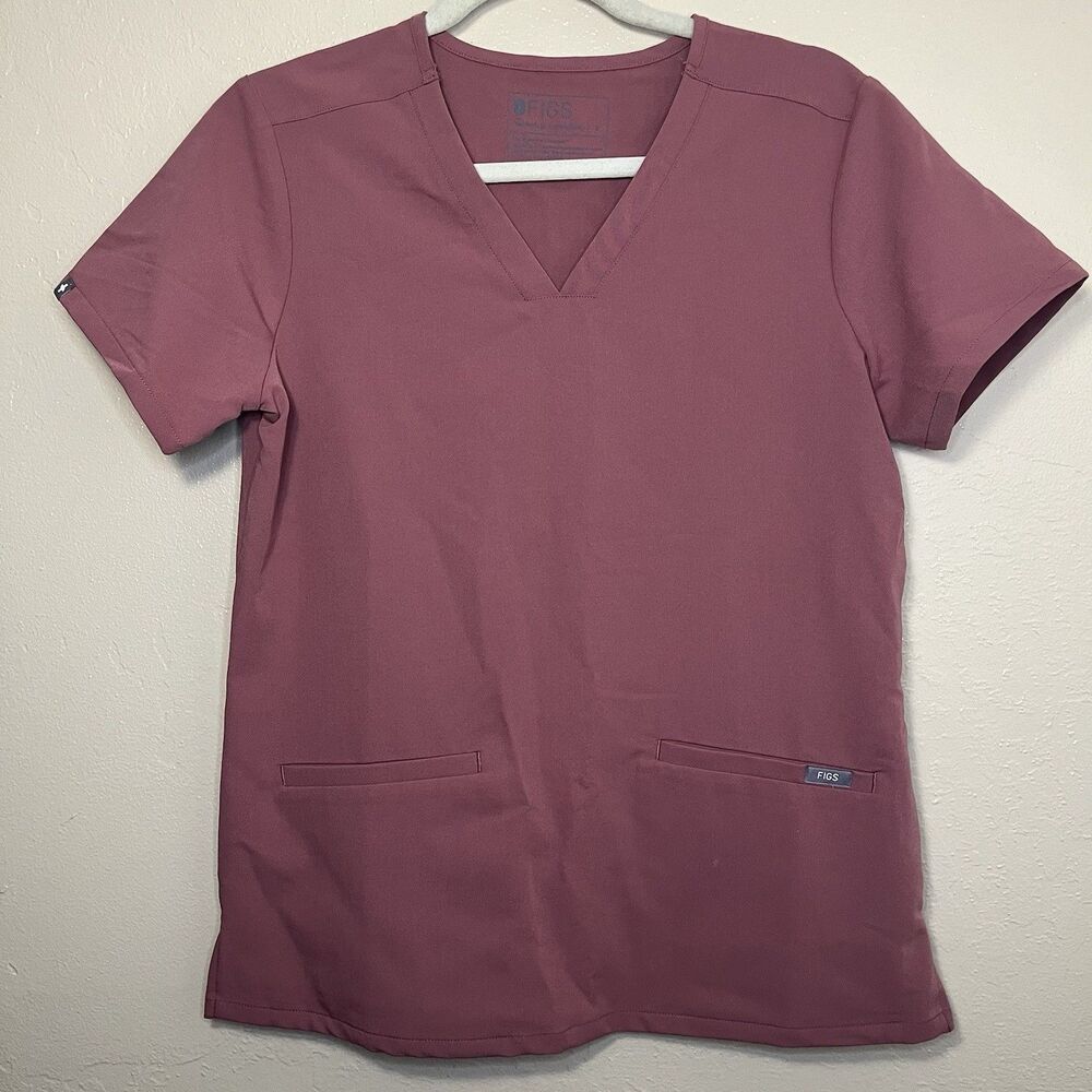 Figs Scrubs Casma Top Size Small Mauve Technical Collection Medical